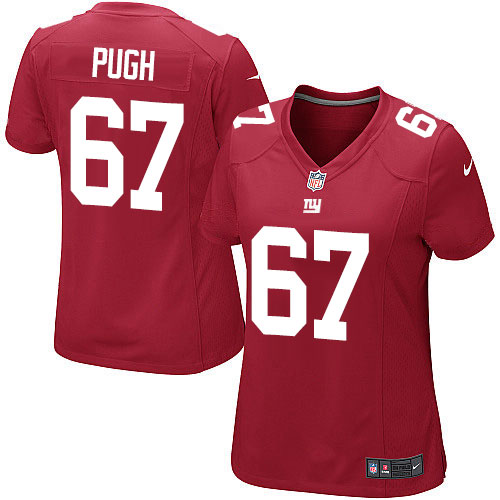 Women's Elite Justin Pugh Nike Jersey Red Alternate - #67 NFL New York Giants